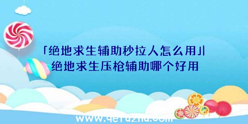 「绝地求生辅助秒拉人怎么用」|绝地求生压枪辅助哪个好用